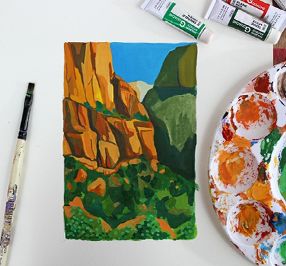 Gouache Painting