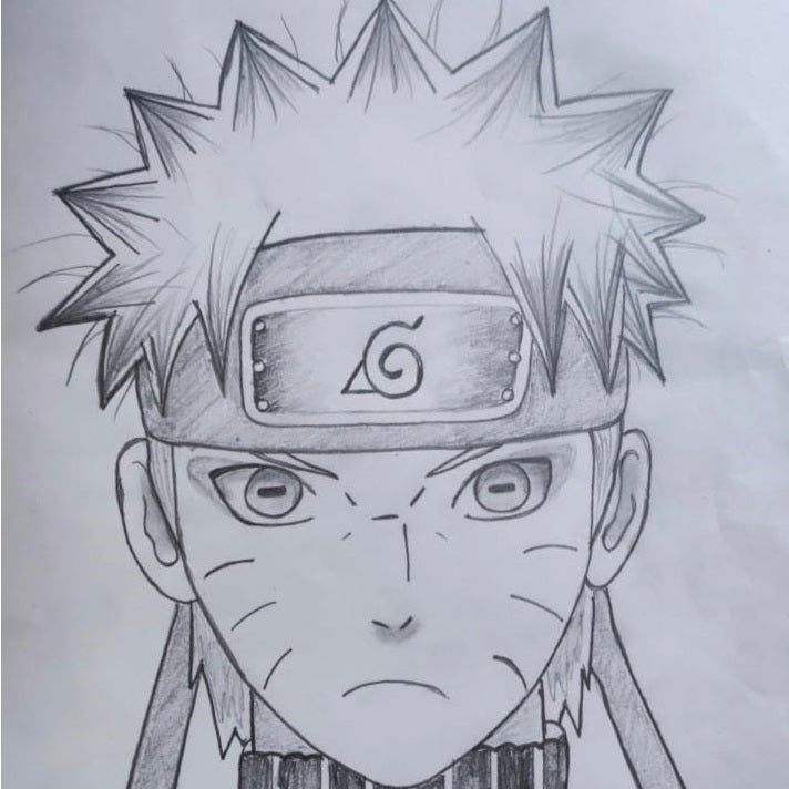 Anime drawing, how to draw Naruto uzumaki